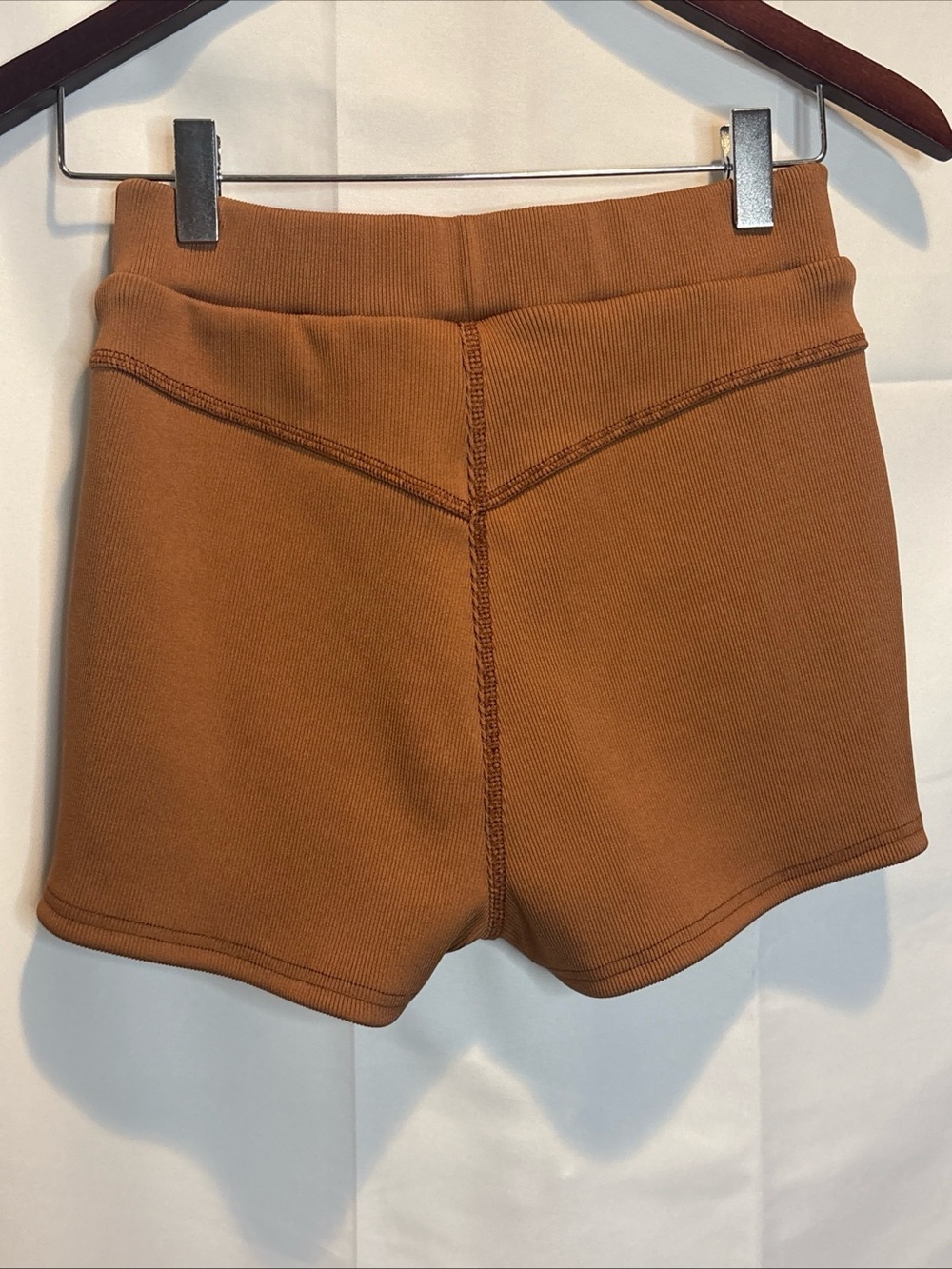 Tiger Mist Ribbed Two-Piece Active Set in Rust Brown - Picture 10 of 13